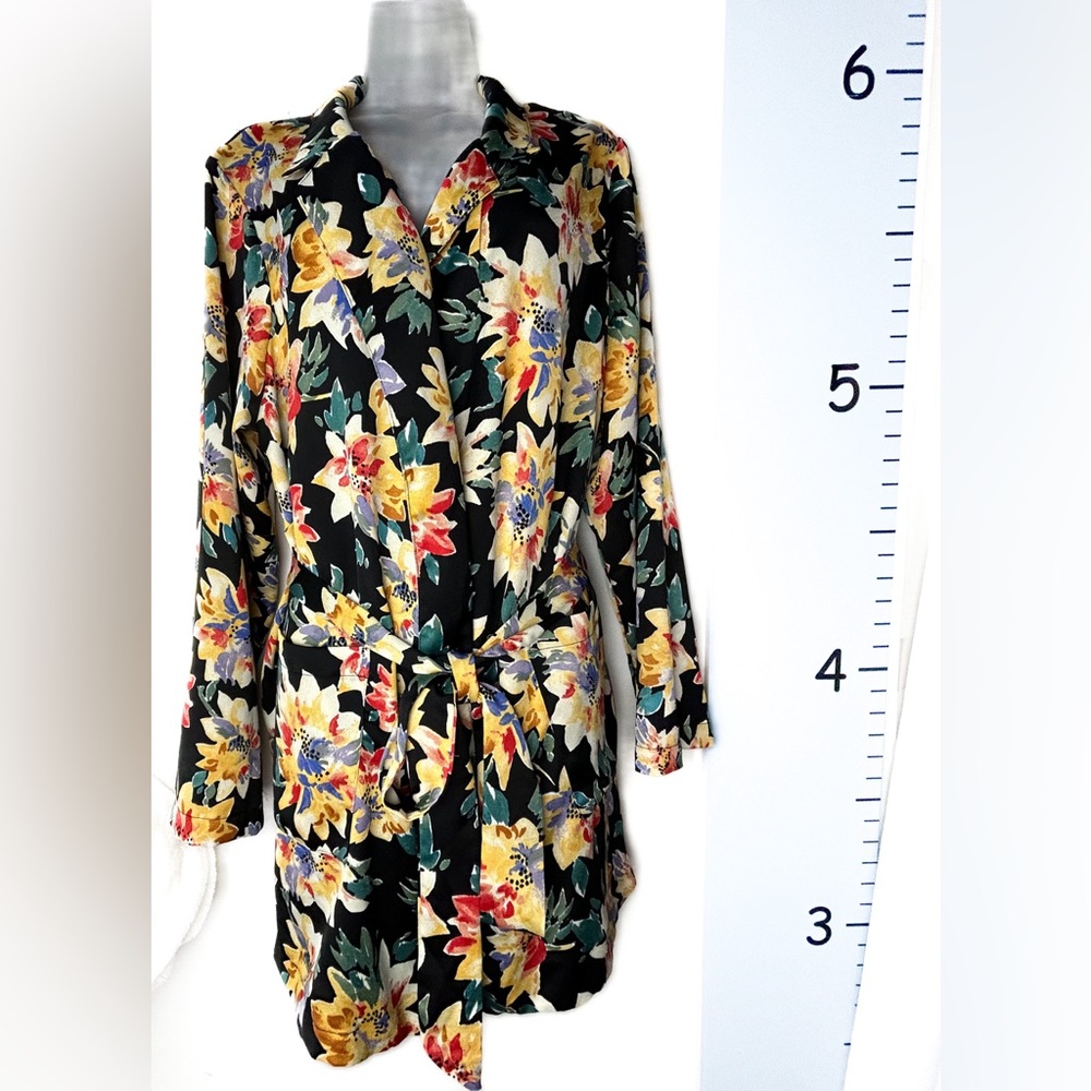 Ava & Viv Floral Robe‎ with Tie 1X